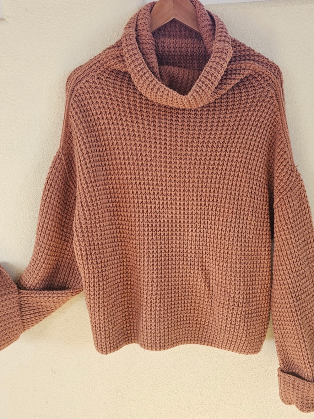 Free People Waffle Knit Sweater